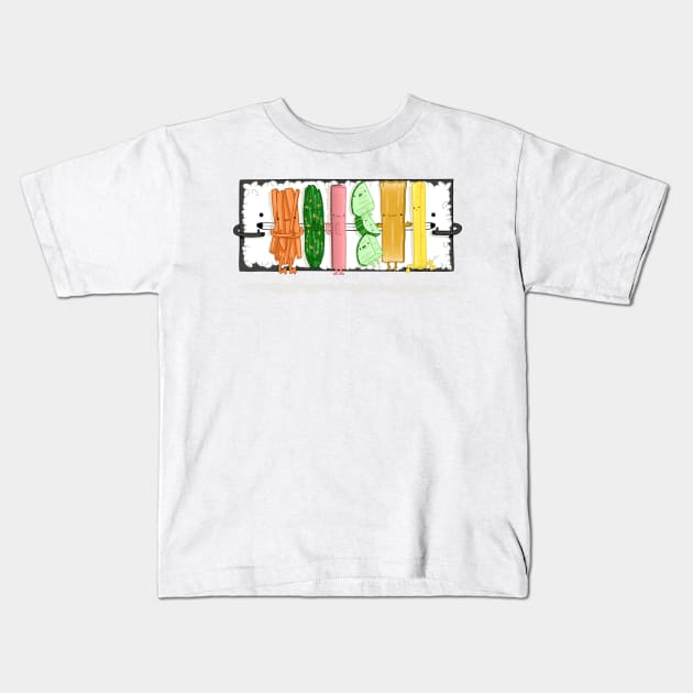 Kimbap Kids T-Shirt by drawnbyhanna